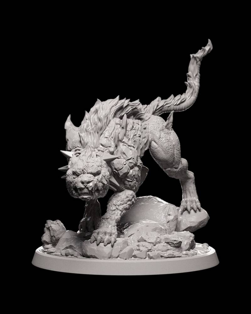 Fire Giant Hell Hound – Échelle 32 mm