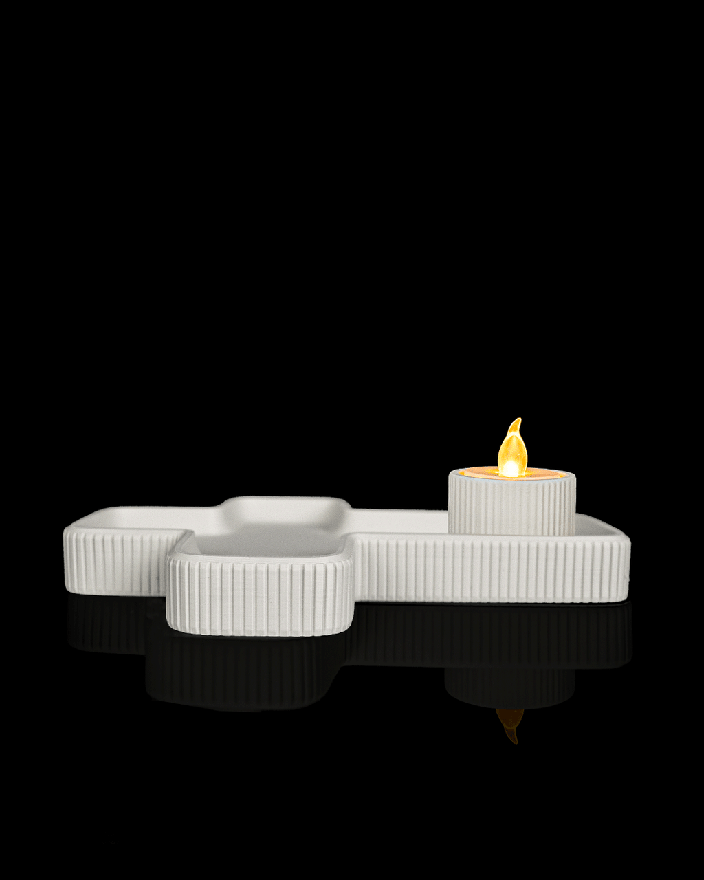 Cross Tray — Plateau croix avec porte-bougie LED, vue 1