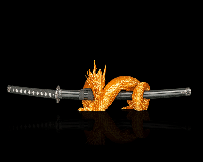 Dragon Grip — Support à katana dragon
