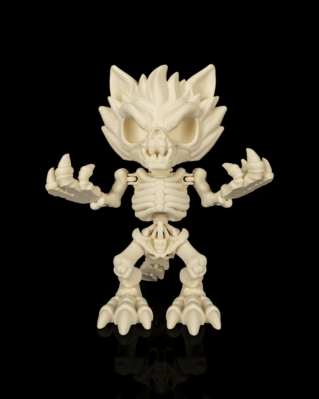 Dreadwolf — loup squelette articulé Fallen Beasts, vue 1