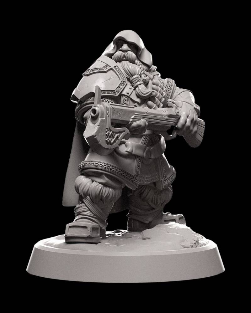 Dwarven Ranger – Échelle 32 mm