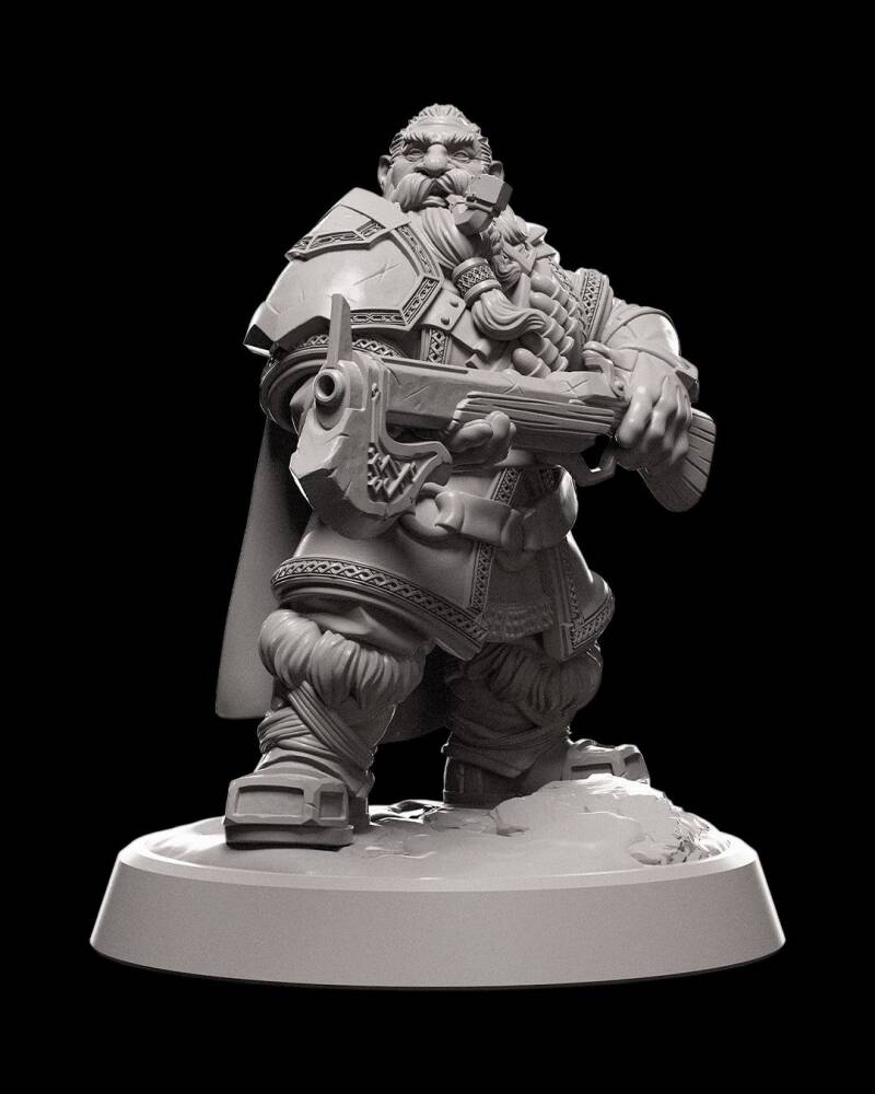 Dwarven Ranger – Échelle 32 mm