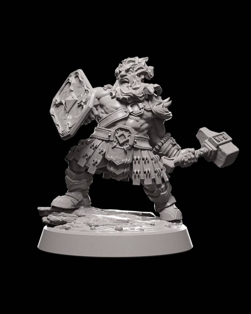Fire Soldier Male – Échelle 32 mm