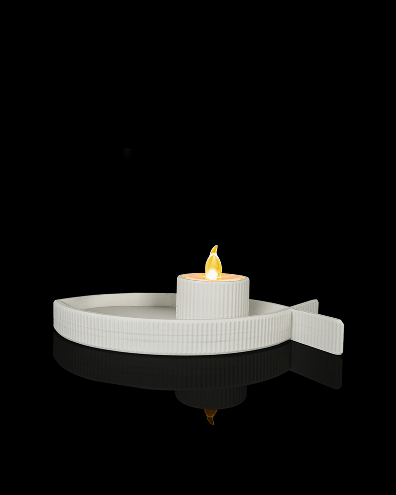 Fish Tray — Plateau poisson avec porte-bougie LED