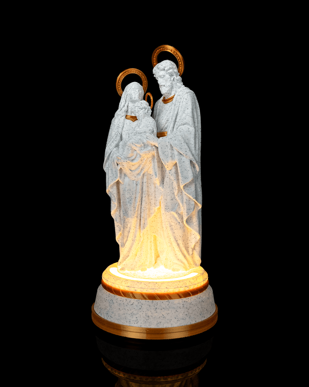 Holy Family — Sainte Famille sur socle lumineux, vue 1