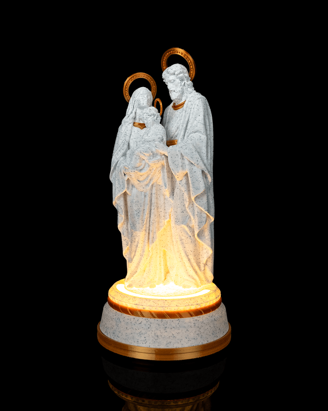 Holy Family — Sainte Famille sur socle lumineux, vue 1