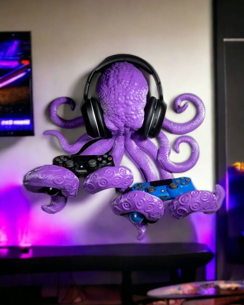 Octopus controller and headphone holder