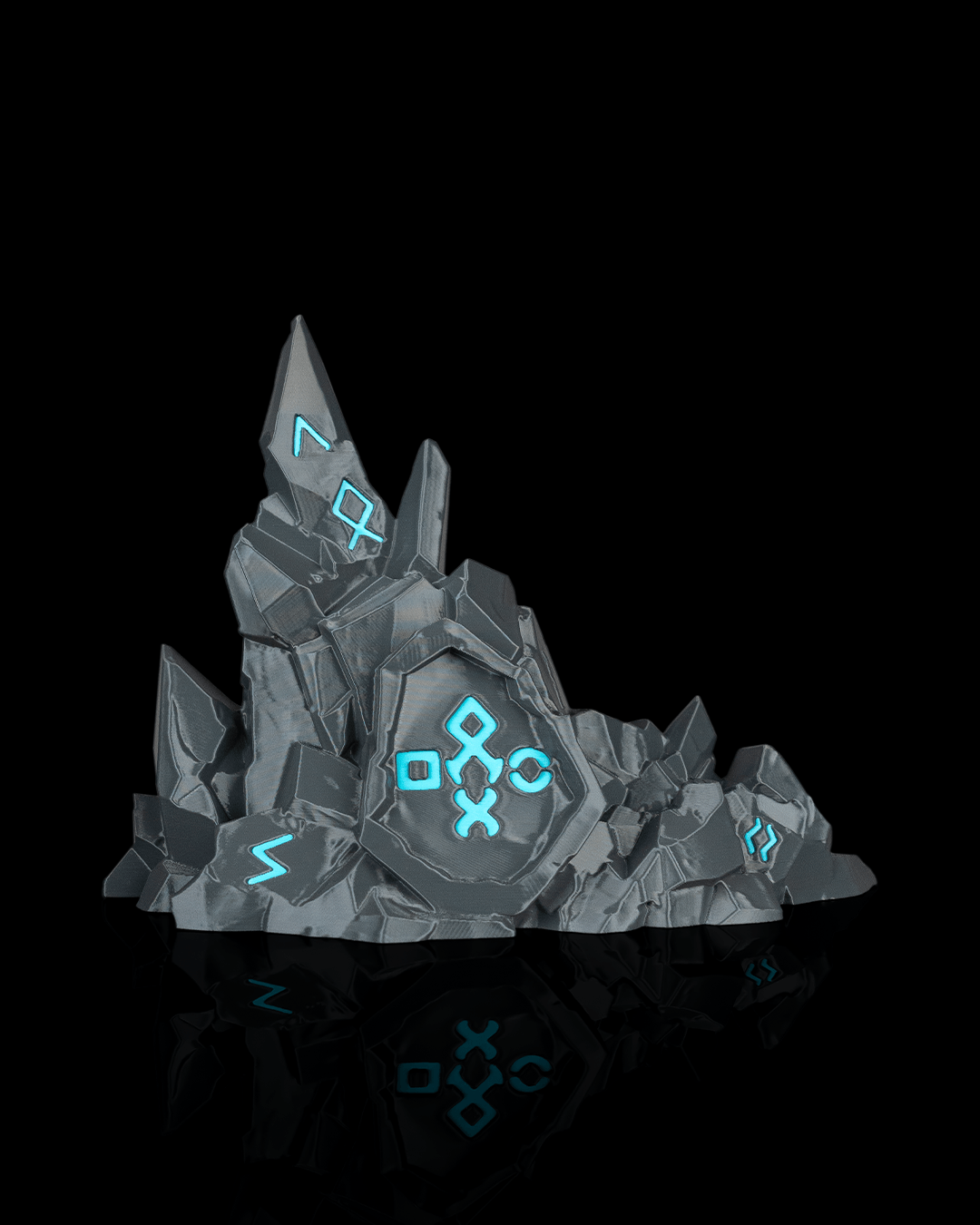 Runestone — Socle PS5, vue 3