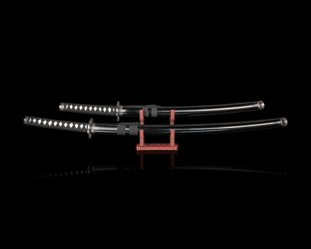 Textured Rack — présentoir pour deux katanas, vue 1