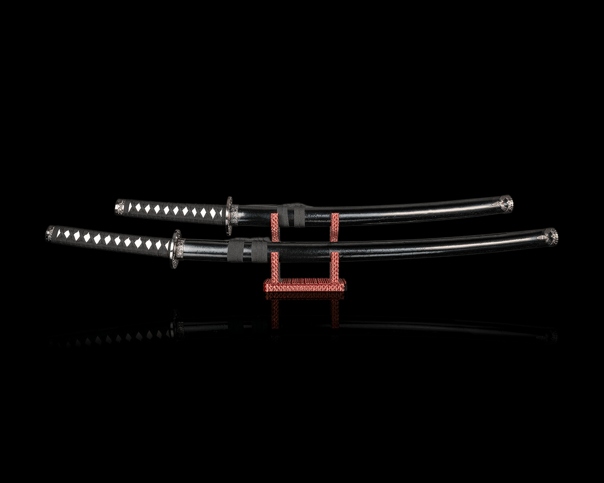 Textured Rack — présentoir pour deux katanas, vue 1